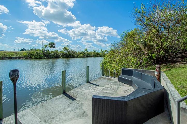 Concrete dock and canal