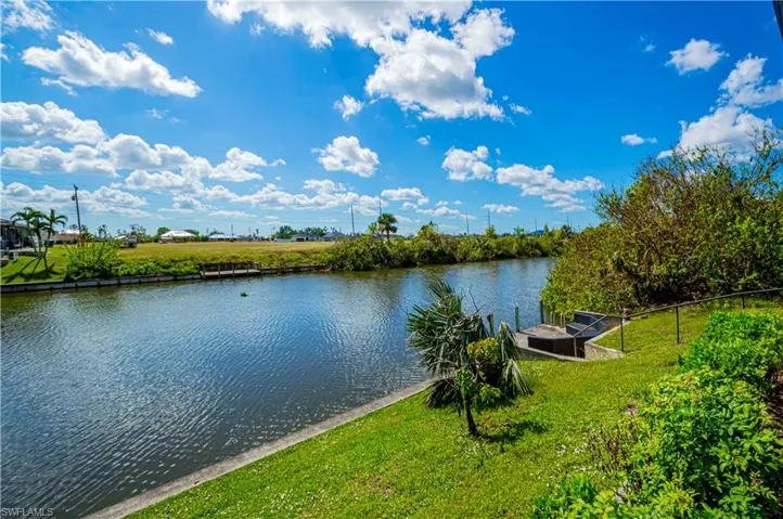 backyard and canal