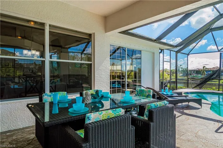 under covered area of Lanai