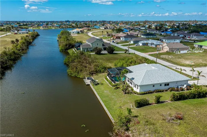 Aerial of back of home