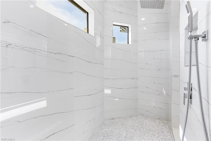 Master shower