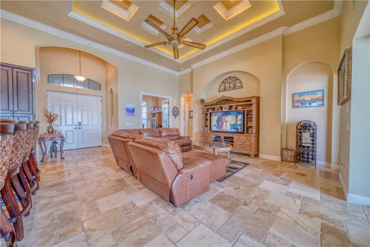 Coffered ceiling