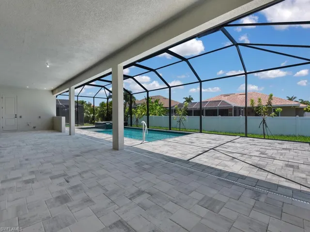 Long Covered Area On Pool Lanai
