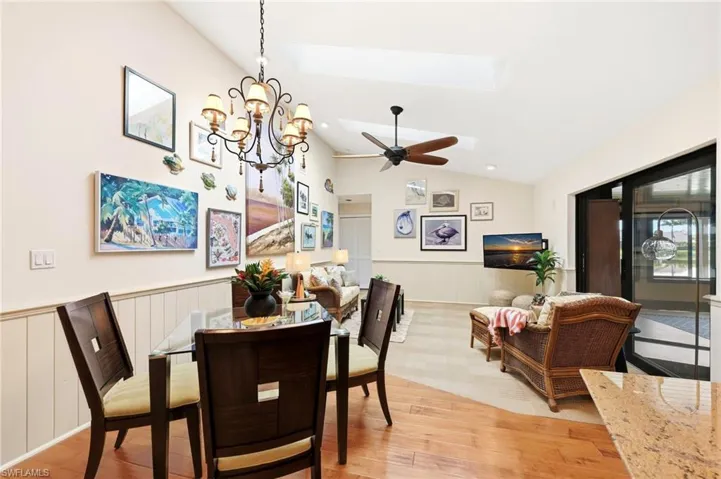 Breakfast nook with open connection to kitchen and gathering room, supporting flexible layout and casual dining