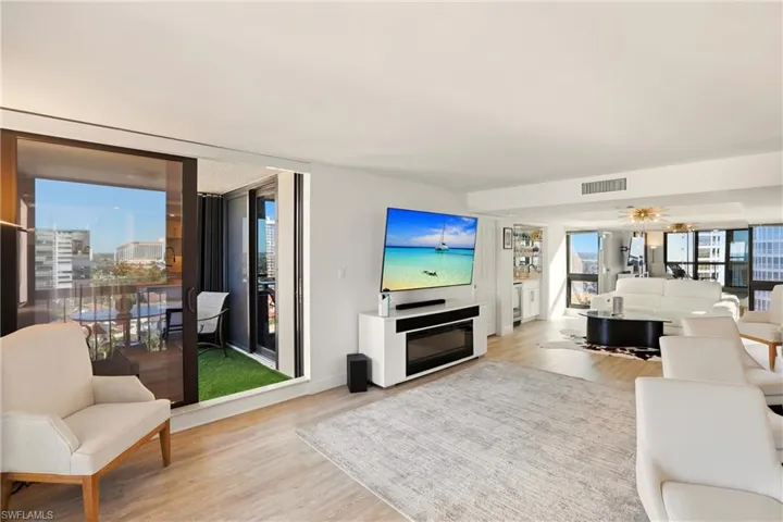 Living area with amazing views to the west, north and east for beautiful views and light all day log