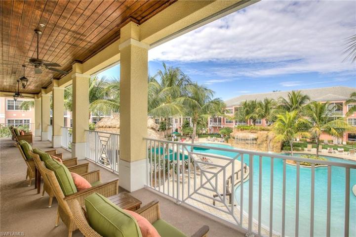 Clubhouse view of the Waterfall & Resort Pool!