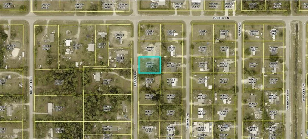 Aerial view of property's location featuring property boundaries highlighted
