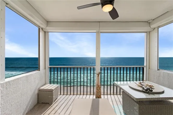Enjoy breathtaking views from this balcony.