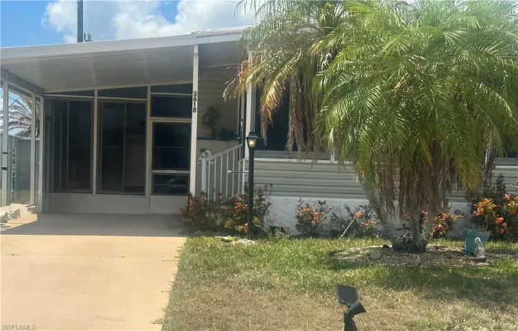 Manufactured home on its own lot.