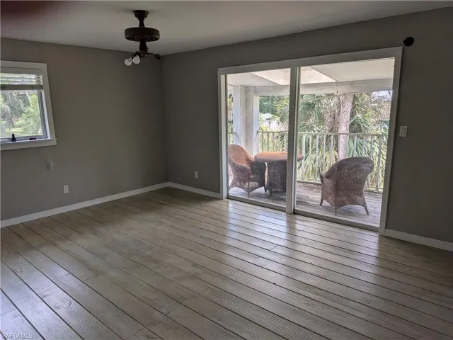 2nd floor bedroom with slider to porch