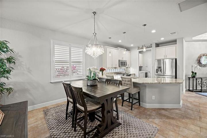 Dining area looking towards kitchen