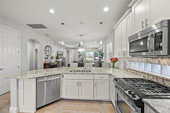 Kitchen looking out to great room