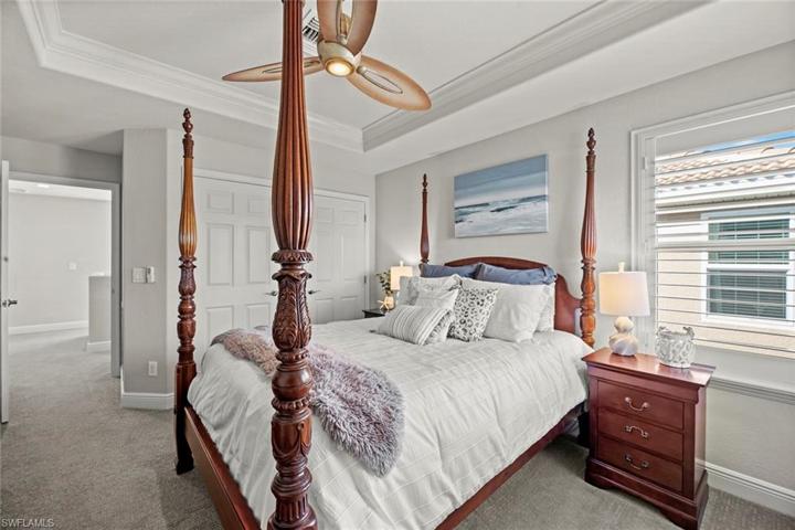 2nd level guest bedroom w/closet, hall leads to full bath