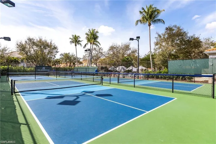 View of pickleball court