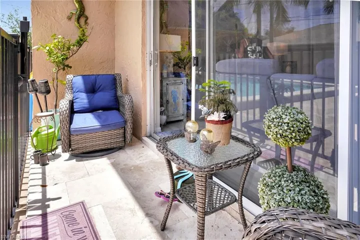 Balcony featuring a patio area