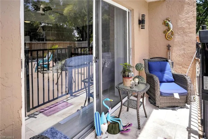 Balcony featuring a patio area