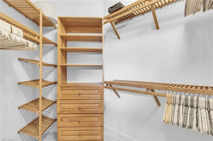 View of spacious closet
