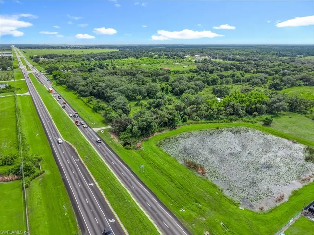 Bird's eye view of a major roadway