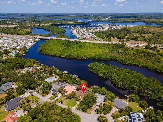 Waterfront property featuring direct access to the river with a private dock