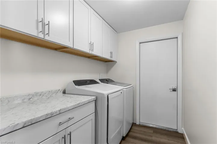 All new indoor laundry area.