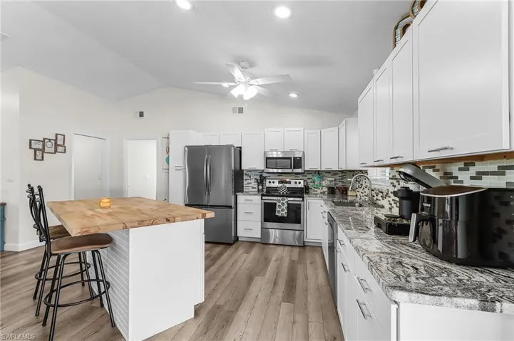 All new counters, appliances and cabinets . . . Let the party begin!