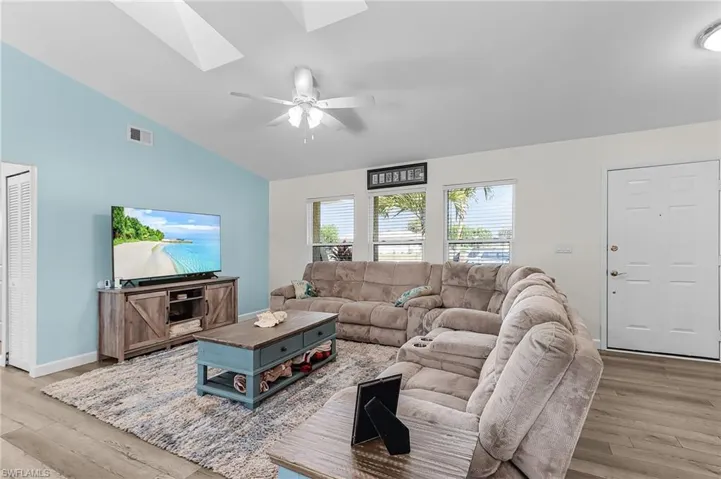 Low maintenance, vinyl plank flooring throughout the home.