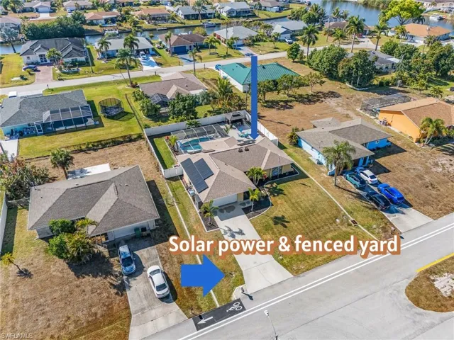 Solar power, fenced yard, new roof and remodeled interior . . . home is ready for new owners.