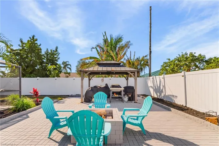 Fire pit is available for those chilly nights . . . Yes, we do occasionally have chilly nights.