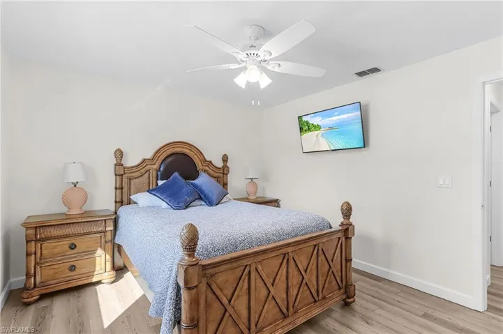 Guest bedroom facing the front of the home.