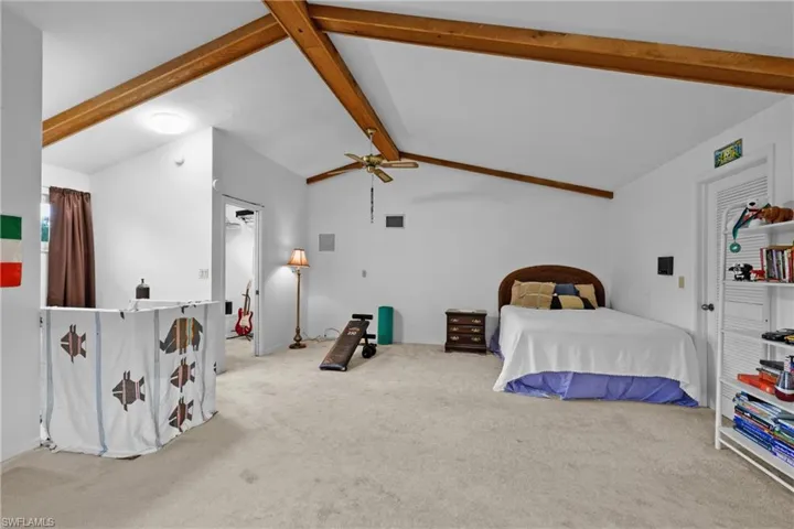 View from right to left. It's amazing & most welcome to have a Vaulted Ceiling here