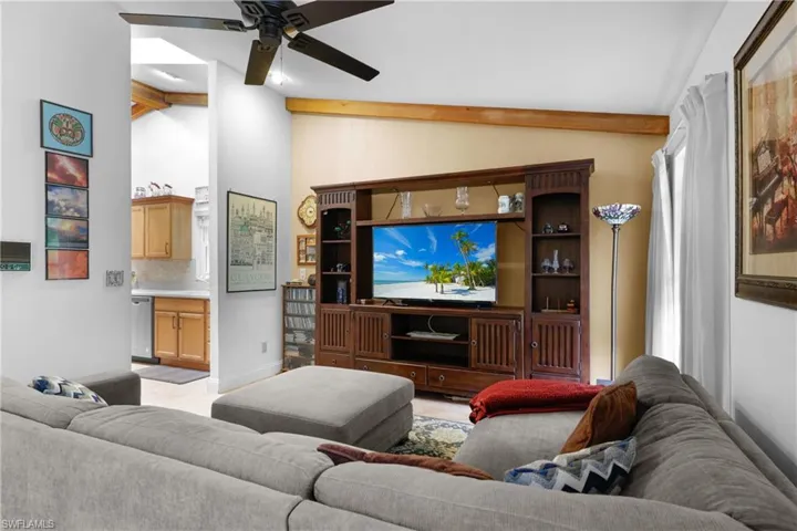 Cozy Family Room just off Kitchen to the Left
