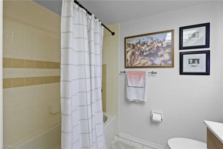 Bathroom #2 is also Renovated with Tub Shower Combo