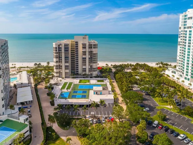 Drone / aerial view of extended coastline
