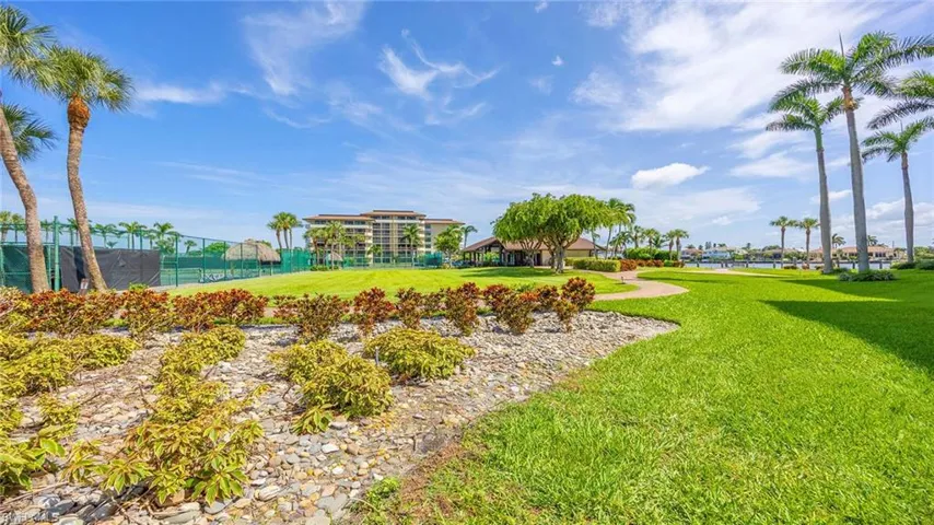 View of community featuring a water view