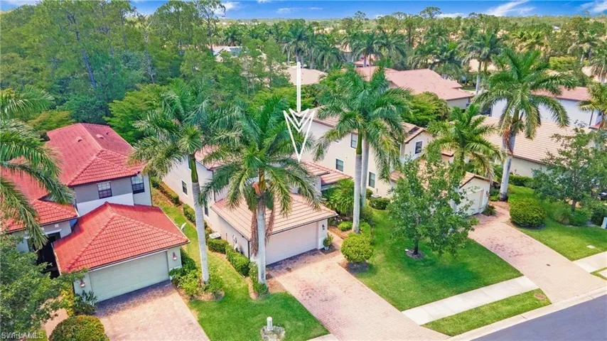 Aerial view of residential area