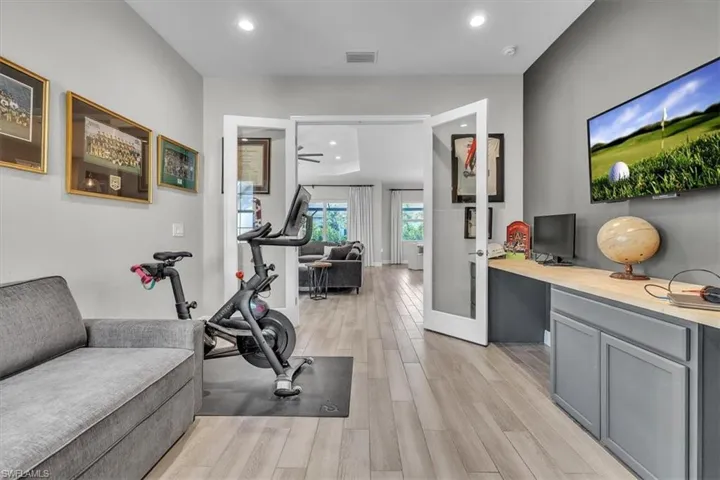 Office den open to great room