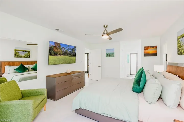Primary Bedroom with King size bed