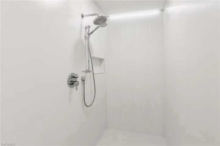 Very large shower with custom tile work
