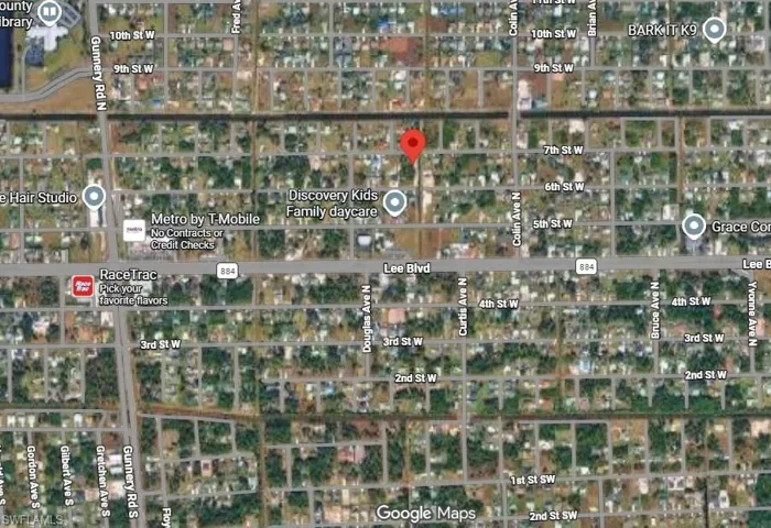 Map. Indicating the geographic location of the property and surrounding streets
