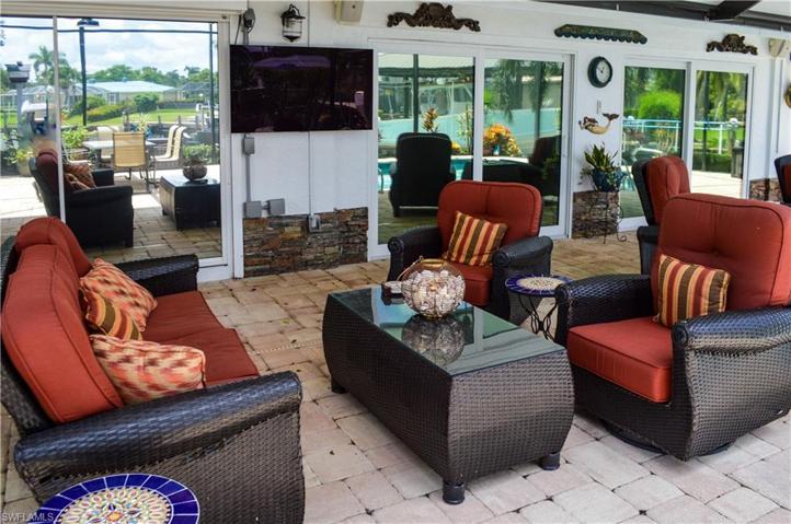 LEFT SIDE OF OUTDOOR LIVING AREA
