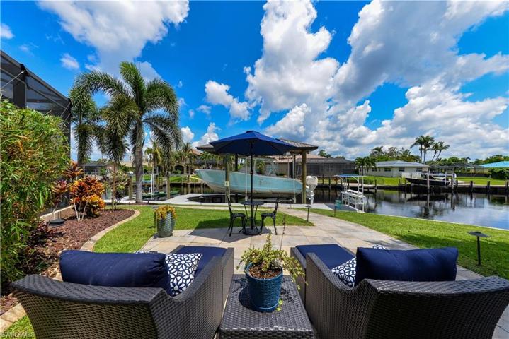 VIEW FROM BEHING THE HOME TOWARD CANAL