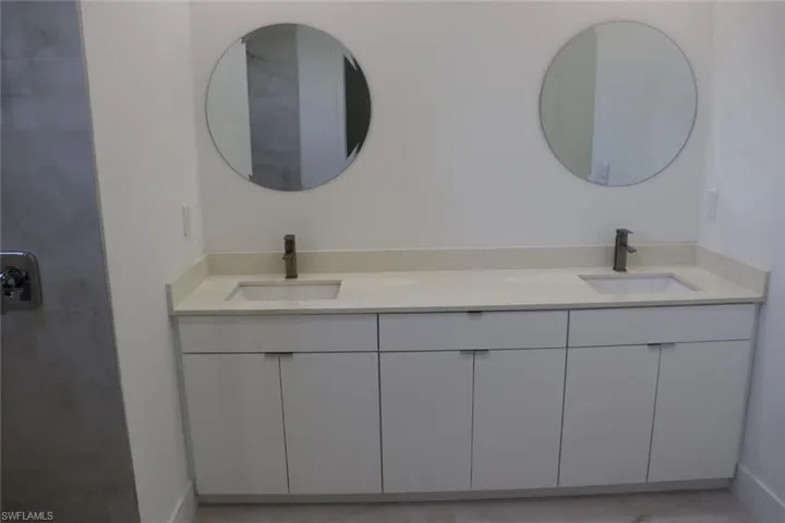 Bathroom featuring vanity