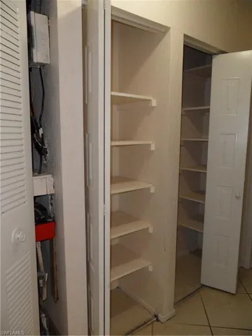 Extra hall storage closets