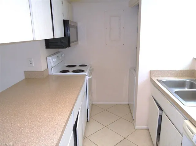 Original galley kitchen