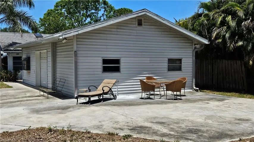 Back of property featuring a patio area