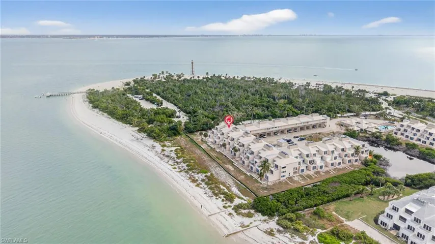 Bird's eye view of expansive beach