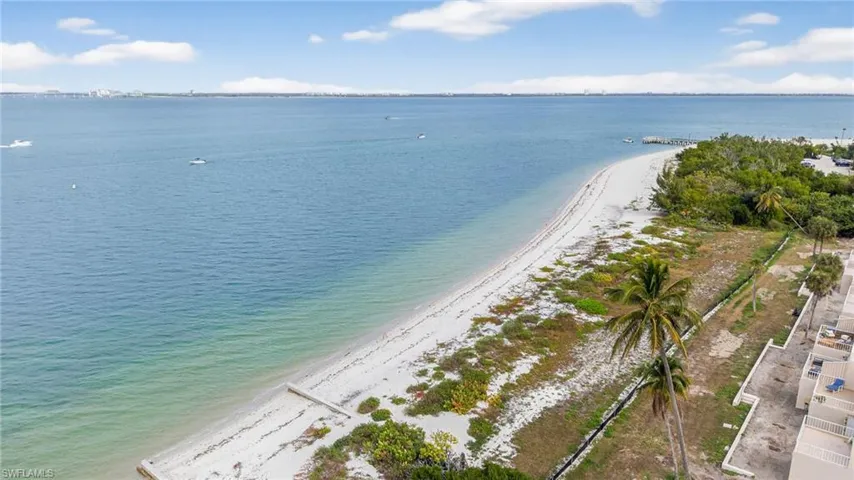 Drone / aerial view of expansive coastline
