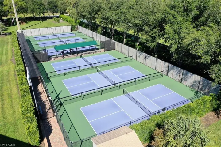 View of tennis court