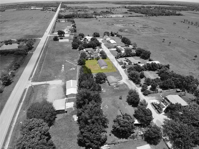Birds eye view of property