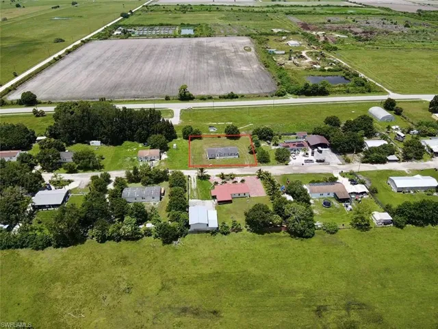 Bird's eye view featuring a rural view